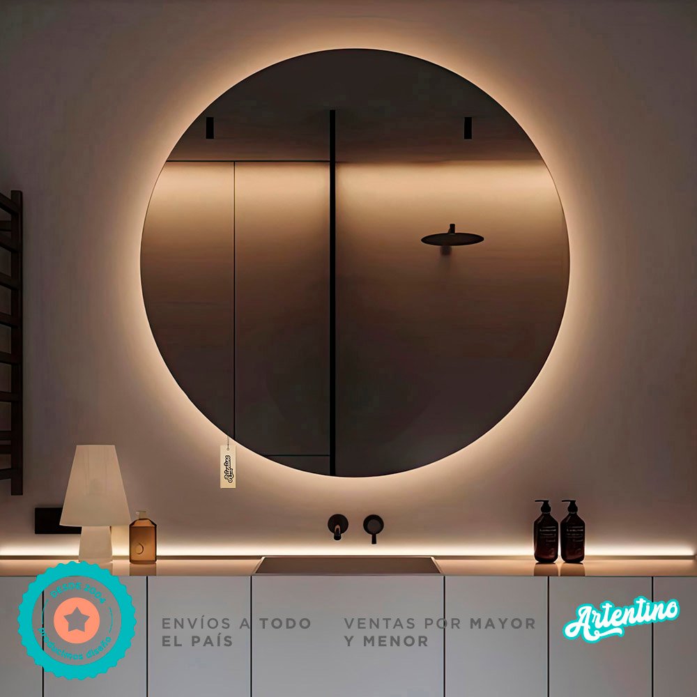 ESPEJO REDONDO LED 60 cm