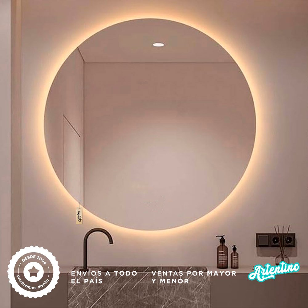 ESPEJO REDONDO LED 60 cm