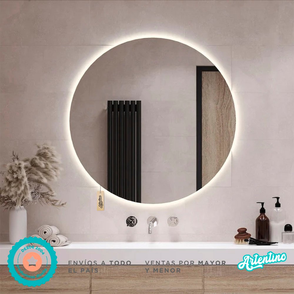 ESPEJO REDONDO LED 60 cm