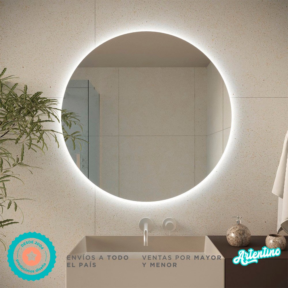 ESPEJO REDONDO LED 60 cm